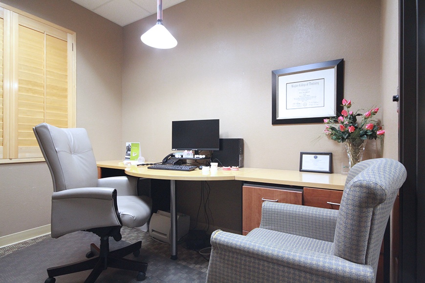 Consultation room of Harris Parkway Dental Care
