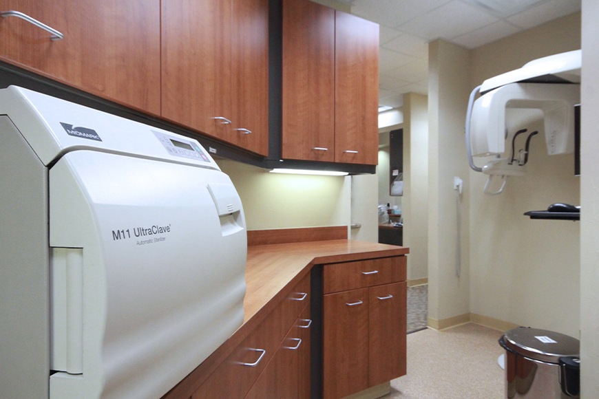 Sterilization area of Harris Parkway Dental Care