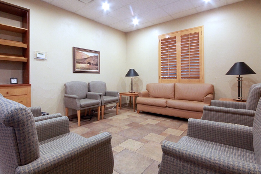 Reception area of Harris Parkway Dental Care
