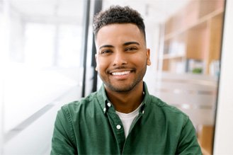 Man smiling after root canal in Fort Worth 