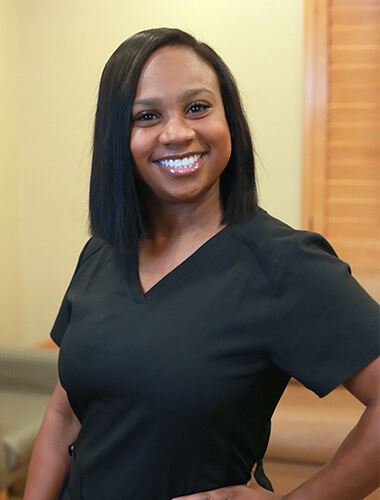 Dental hygienist Courtney