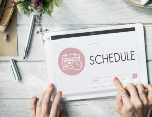 person scheduling dental checkup in fort worth