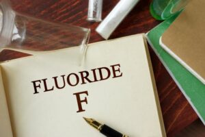 Notebook with “fluoride” written in it